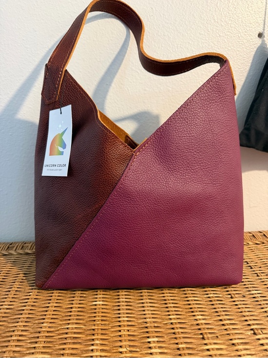 Portland Leather Handbags - Two-Tone Portland Leather Large Naomi Bag — Unicorn Color! NWT